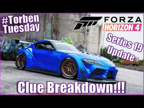 Forza Horizon 4 Series 19 Clues Torben Tuesday YouTube