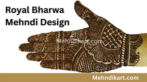 Floral Bharwa Mehndi Design – Royal Bharwa Mehndi Design Ideas ...