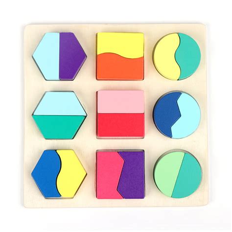 Mastermind Toys Baby Wooden Shape Sorter Puzzle 18 Pieces