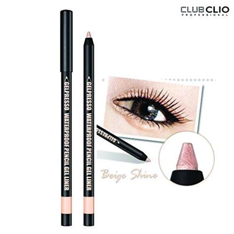 Clio Gelpresso Waterproof Pencil Gel Eyeliner Beige Shine Clio