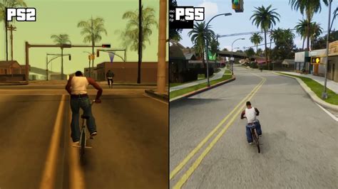 Gta San Andreas Definitive Edition Ps Vs Ps Side By Side Comparison