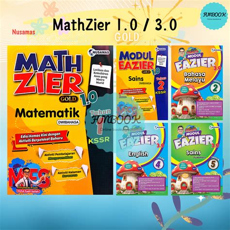 FUNBOOK Buku Latihan MATHZIER 1 0 3 0 2025 Modul EAZIER 1 0 Tahun