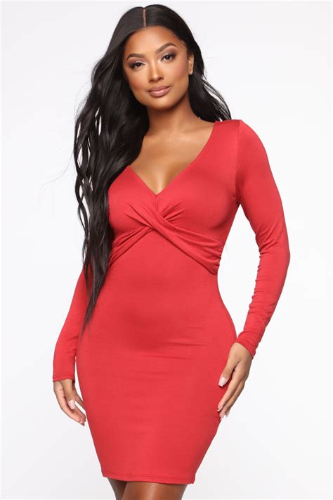 Twist It Up Mini Dress Rust Fashion Nova Dresses Fashion Nova