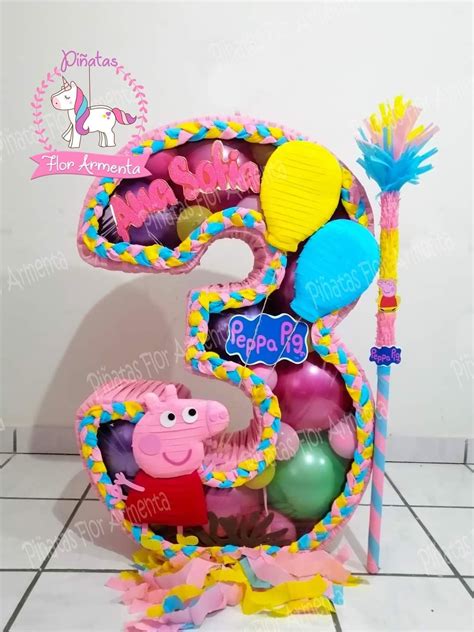 Peppa Pig Birthday Decoration With Balloons And Decorations For The