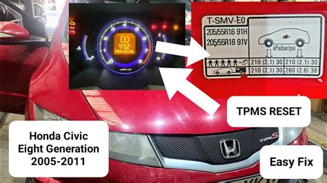 How To Step By Step Guide On Resetting Tpms Tyre Pressure Reset On