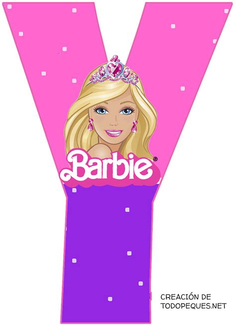 Abecedario De Barbie Letra Y Todo Peques