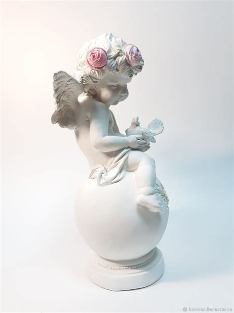 Скульптура ангела с голубем купить в интернет-магазине Ярмарка Мастеров ...