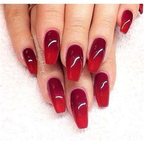 50 Creative Red Acrylic Nail Designs To Inspire You The Cuddl Ombre