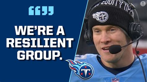 Titans Qb Ryan Tannehill Speaks On Team S Playoff Future After Win Over