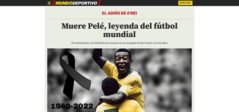 Infinito lendário Rei imprensa internacional destaca legado de Pelé