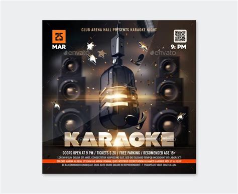 20 Best Karaoke Flyer Templates PSD • PSD design