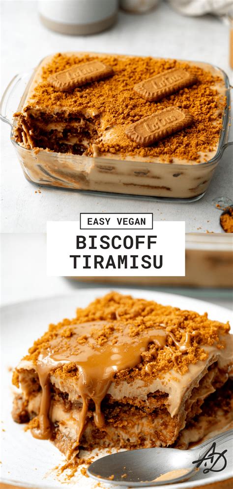 Easy Biscoff Tiramisu Vegan Recipe Vegan Dessert Recipes Biscoff