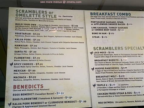 Scramblers Cafe Menu | Reviewmotors.co