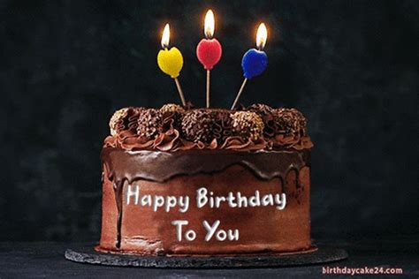 Animated Candles GIFs Birthday Cakes With Name Edit