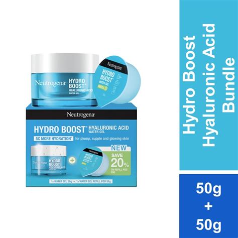 Neutrogena Hydro Boost Hyaluronic Acid Water Gel 50g Refill Pod 50g Bundle Shopee Malaysia