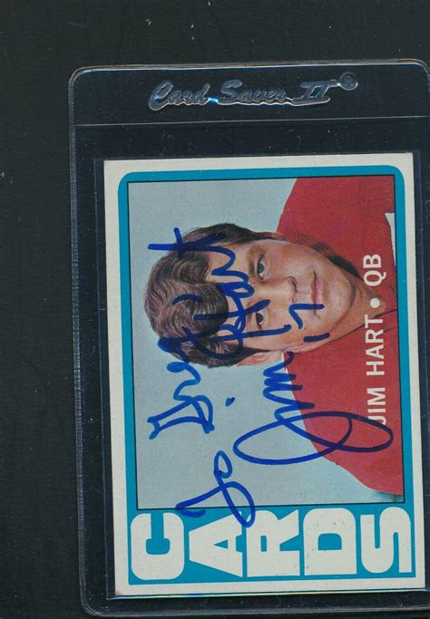 1972 Topps 88 Jim Hart Cardinals Signed Auto A7250 EBay