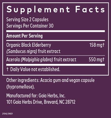 Organic Black Elderberry Supplements: Gaia Herbs®