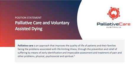 Palliative Care And Voluntary Assisted Dying Position Statement 2022