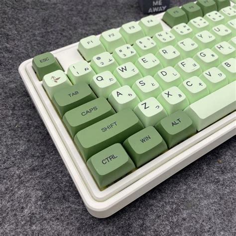 King Ti Keys Matcha Green Mechanical Keyboard Keycaps Dye