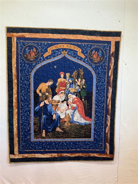 A Christmas Nativity Scene Quilt/wall Hanging and FREE SHIPPING - Etsy