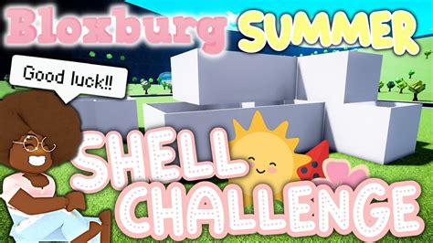 Summer 2022 Bloxburg Shell Challenge Roblox Bloxburg Build Challenge