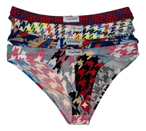 Trusas Caballero Abstracto Bonsweet Pack pzs Estilo Bikini Meses sin interés