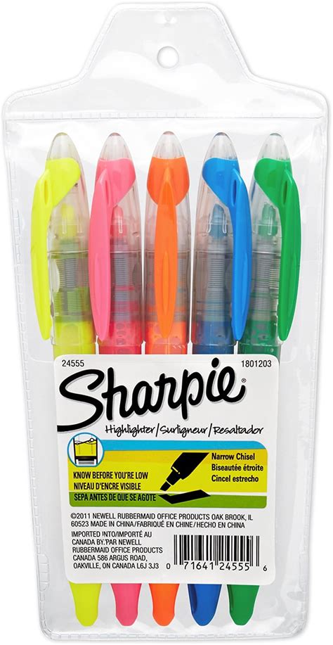 Sharpie R Accent R Tank Style Highlighters Assorted