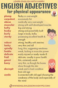 English Adjectives To Describe Physical Appearance