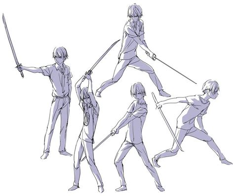 Anime Poses Reference Figure Drawing Reference Drawing