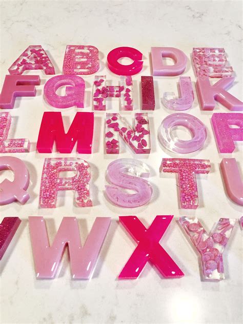 Resin Alphabet Set Resin Alphabet Sensory Set Resin Alphabet Etsy