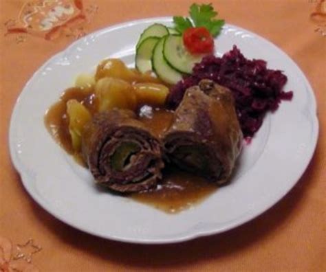 Beefsteakrouladen Aus Der Rinderoberschale Beefsteak Geschnitten