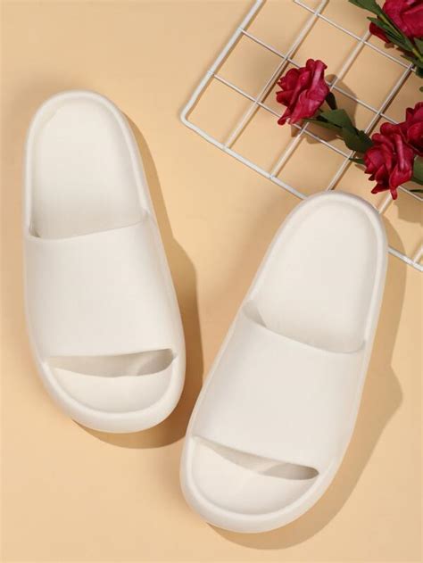 Chanclas banda única minimalista Mode de Mujer SHEIN España