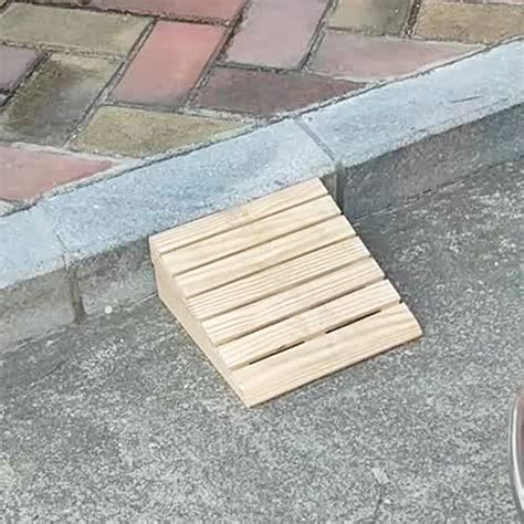 Curbside Ramp For Wheelchair Portable Wooden Thresholds