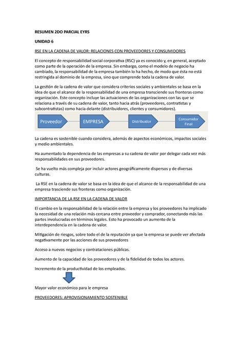 Resumen Do Parcial Eyrs Resumen Do Parcial Eyrs Unidad Rse En La