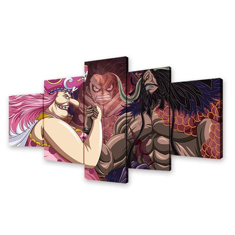 Buy Insnordic Anime One Piece Wano Country Luffy Kaido Big Mom Print On