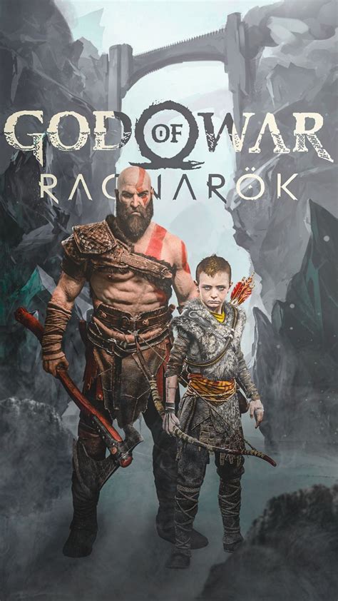 Arte Kratos E Atreus God Of War Ragnarok 2022 Papel De Parede