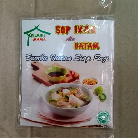 Jual Bumbu Sop Ikan Ala Batam Bumbu Masak Instan 20gr Halal