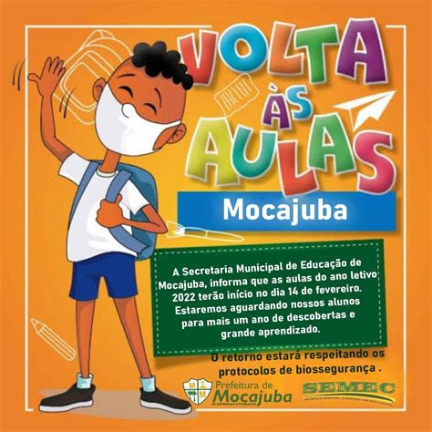 Volta às Aulas Prefeitura Municipal De Mocajuba Gestão 2021 2024