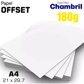 Folhas Papel Offset G A Branco Chambril Shopee Brasil