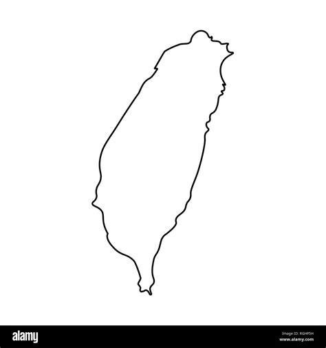 Taiwan Map Outline