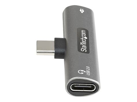 Startech Com Usb C Audio And Charge Adapter Usb C Audio Adapter With