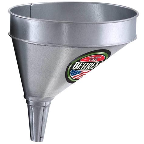 Behrens Offset Galvanized Steel Funnel Gf Zoro