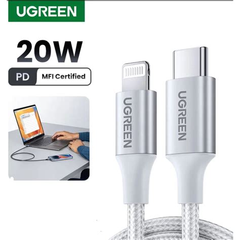 Jual Ugreen Kabel Nylon Iphone Pd Mfi W Kabel Ugreen Type C To