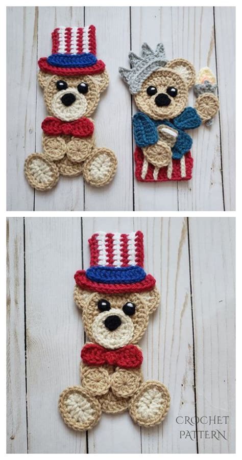 11++ Free crochet bear applique pattern ideas in 2021 · gaeros