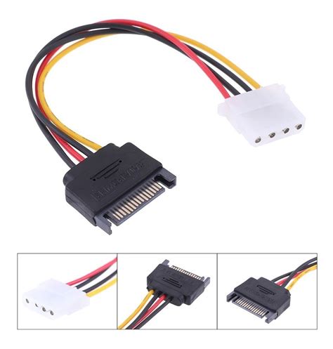 Adaptador Sata Macho Para Ide Molex F Mea Pinos Mix Mercoimport