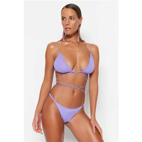 Trendyol Bikini Bottom Purple Plain EPonuda