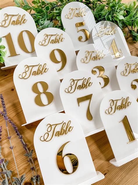 Buy Digital Svg Arched Table Numbers Table Number Svg Arched Online