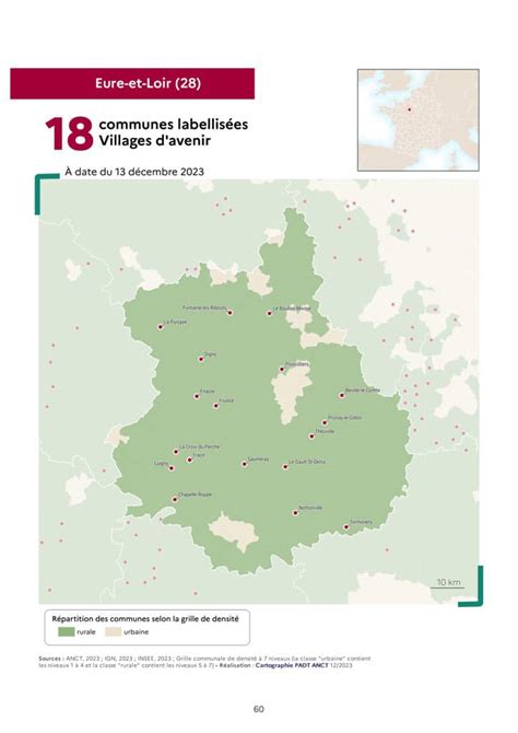 18 communes labellisées Villages davenir en Eure et Loir dont 6 sur