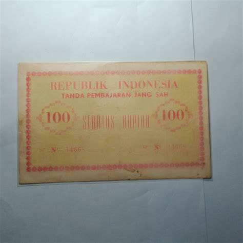 Jual Uang Kertas Kuno Pemberontakan PRRI PERMESTA 100 Rupiah Kab