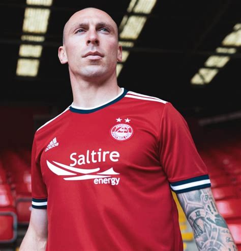 New Aberdeen Fc Strip 2021 22 Afc Adidas Dons Home Top 21 22